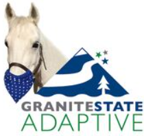 Granite State Adaptive Logo with a Horse and Mountain